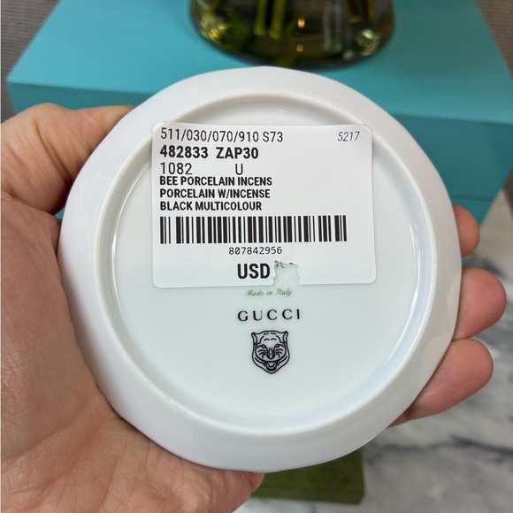 Gucci Black Bee Porcelain Incense Dish w/ Box - Authentic & New With Tag - Picture 6 of 7